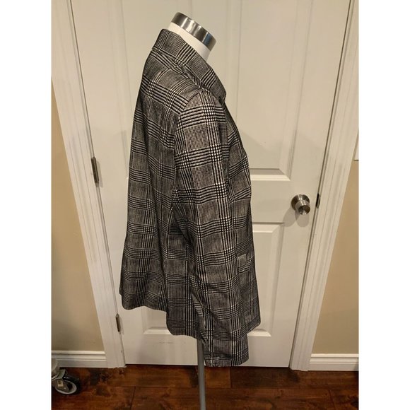 AKRIS Punto Black & White Prince of Wales Check Jacket, Sz 14 (US), 46 (FR) NWT! - Picture 4 of 9